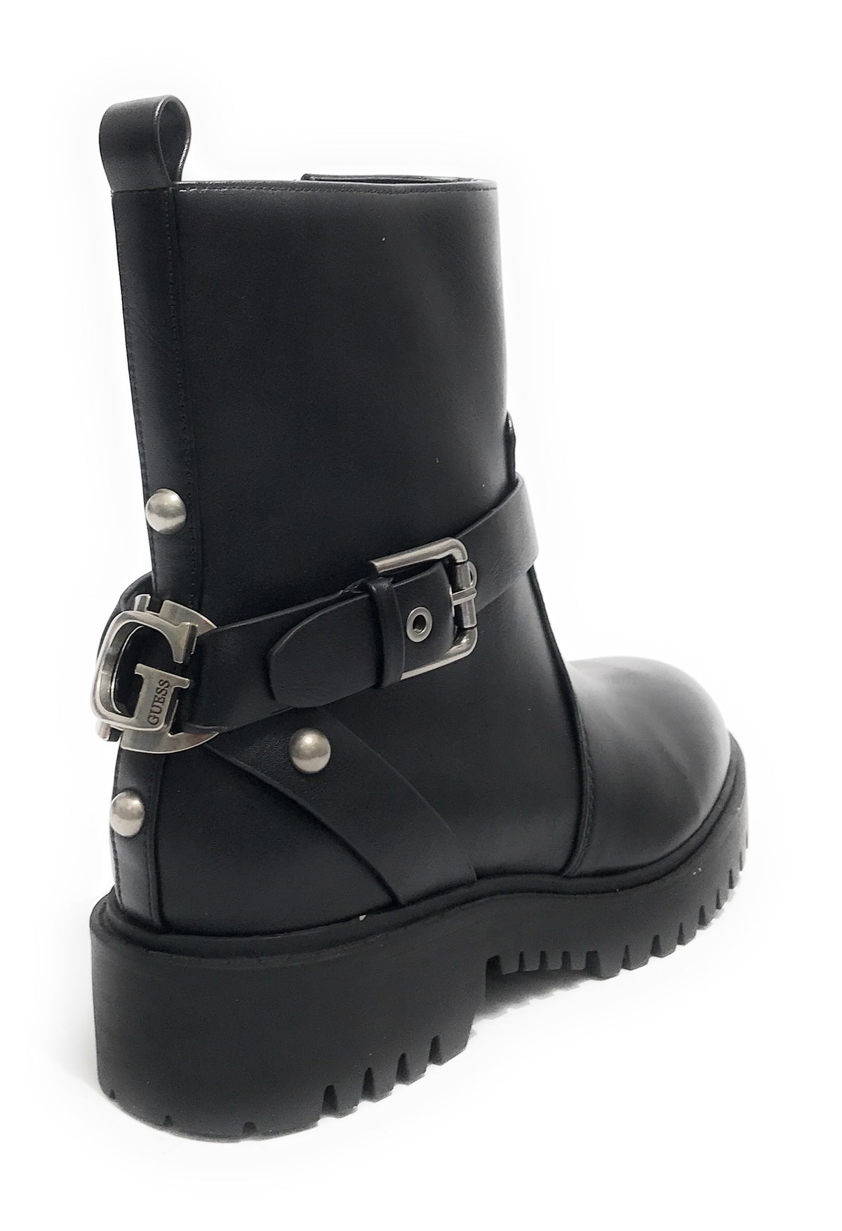 Scarpe donna Guess stivaletto biker Oracia bootie black D22GU39 FL8OCILEA10