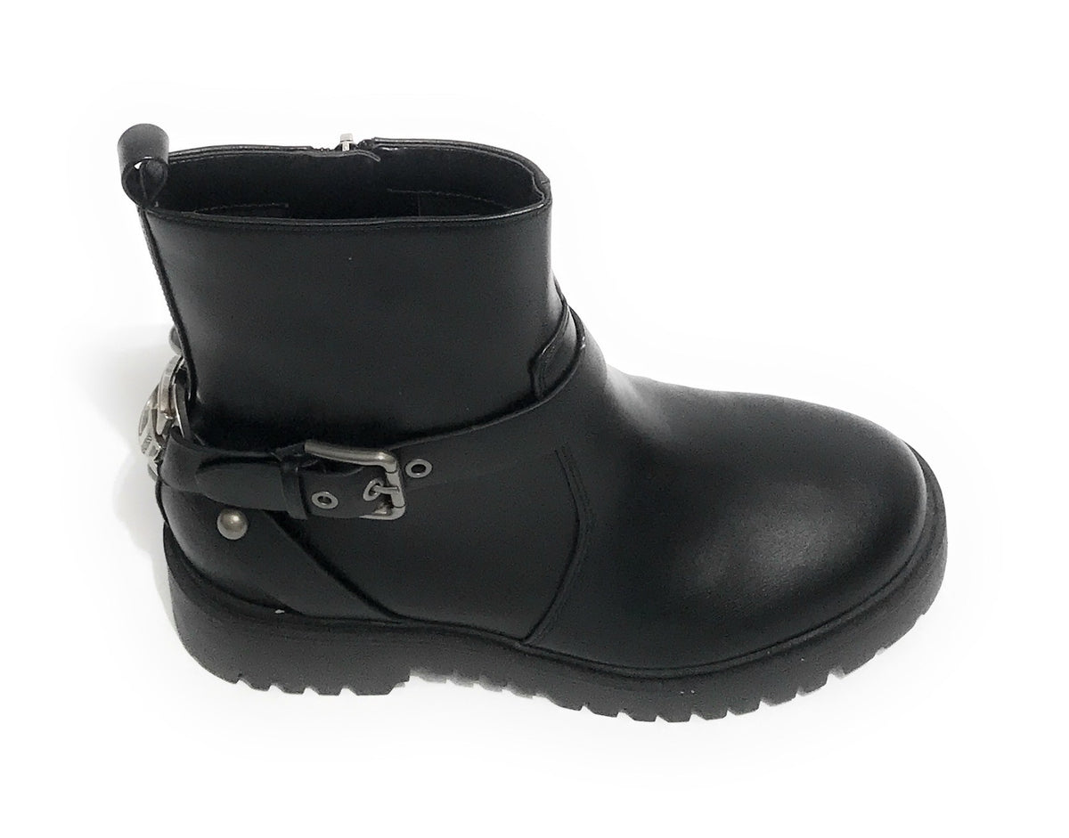 Scarpe donna Guess stivaletto biker Oracia bootie black D22GU39 FL8OCILEA10
