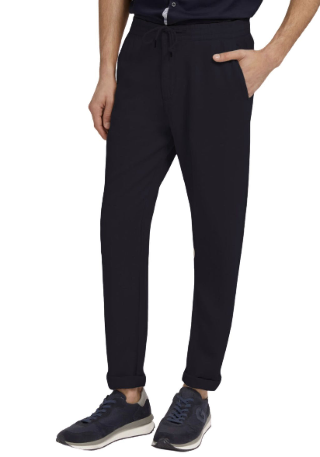 Pantalone uomo Guess lyocell con coulisse blu E23GU49 M2GB36WEHW3