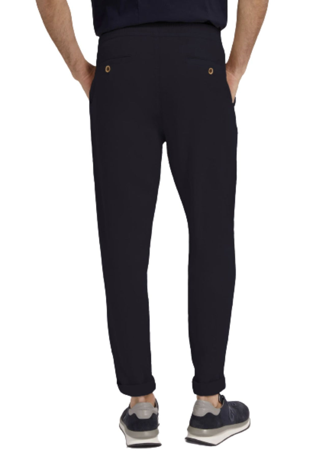Pantalone uomo Guess lyocell con coulisse blu E23GU49 M2GB36WEHW3