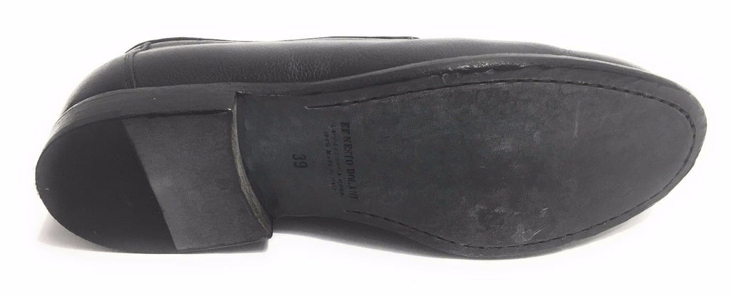 SCARPE UOMO ERNESTO DOLANI PANTOFOLINA  PELLE NERO  ARTIGIANALE US17ED03