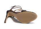 Sandalo Guess Fennela TC 110 ecopelle marrone animalier DS22GU56 FL6FN2PEL03