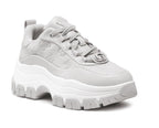Scarpe donna Guess sneaker zeppa Brenia ecopelle grigio DS22GU57 FL5BRNFAL12