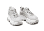 Scarpe donna Guess sneaker zeppa Brenia ecopelle grigio DS22GU57 FL5BRNFAL12