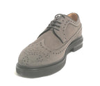 SCARPE BROGUE UOMO ANTICA CUOIERIA MOD. MOUNT PELLE SCAMOSCIATA GRIGIO U19AC01