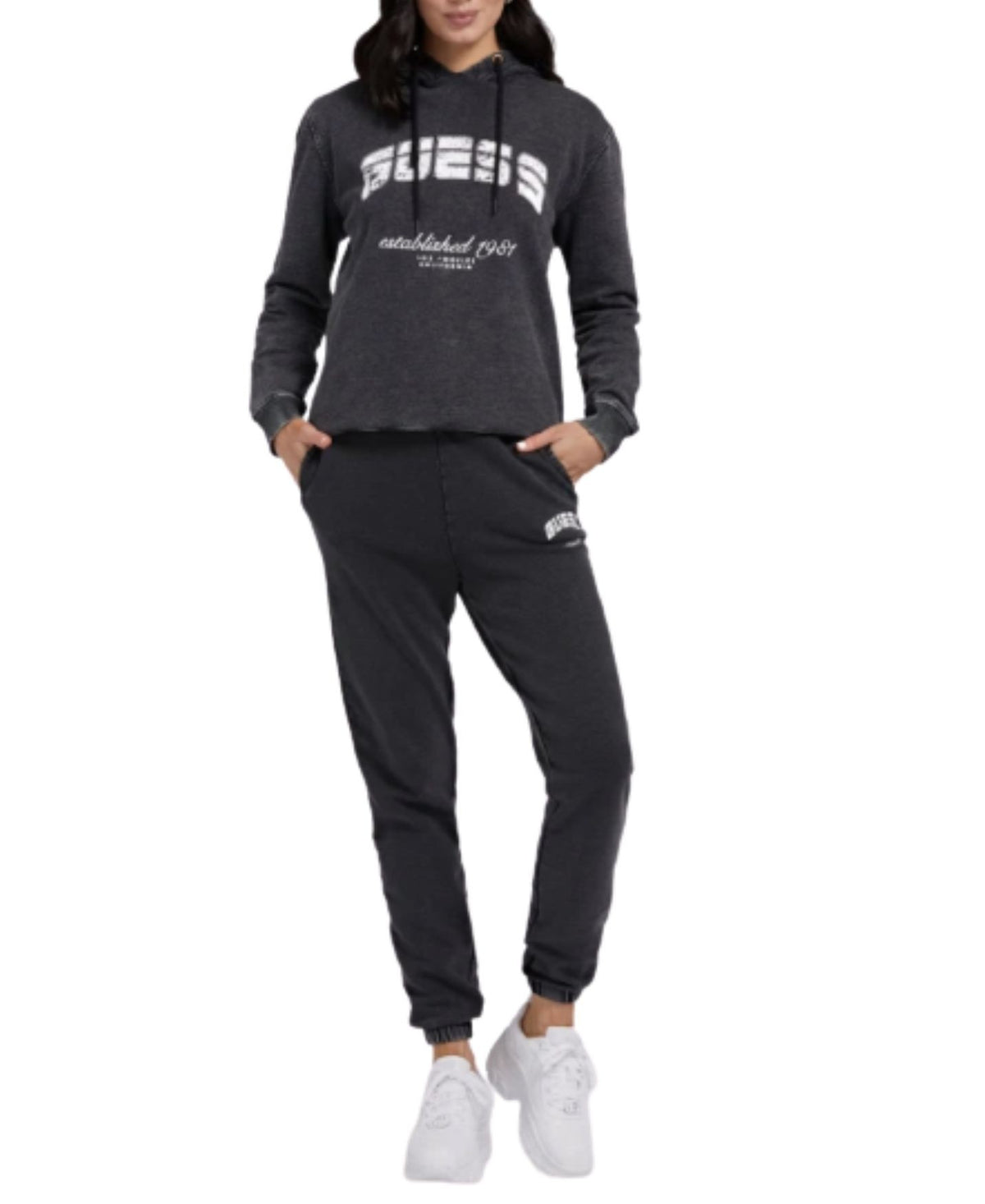 Pantalone donna Guess bryony jogger grigio E23GU33 V2YB05FL04D