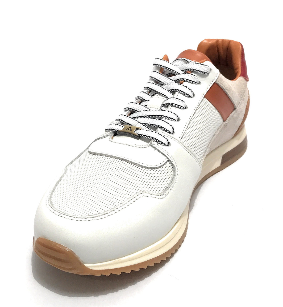 Scarpe uomo Ambitious 11240 sneaker running white/ camel US22AM12