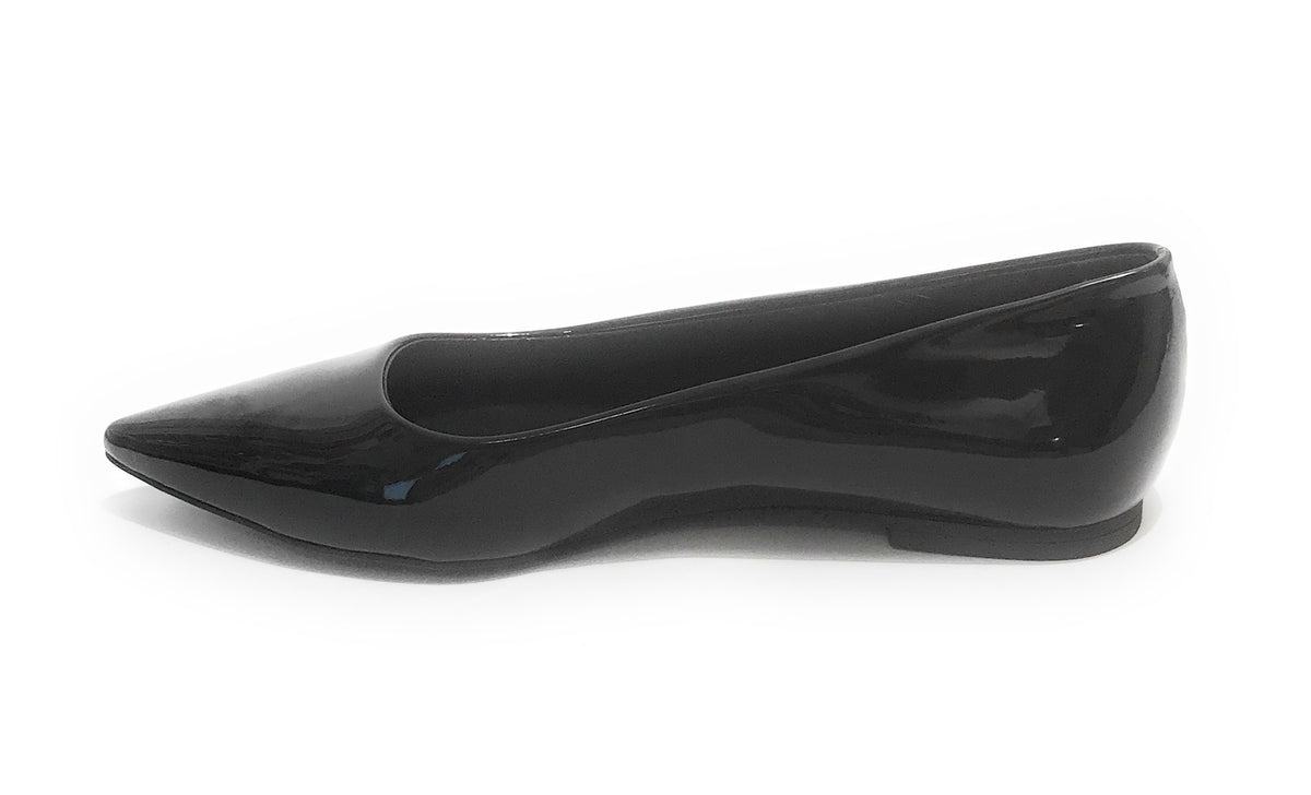 Scarpe donna Moschino ballerina a punta in colore nero vernice D21MO22