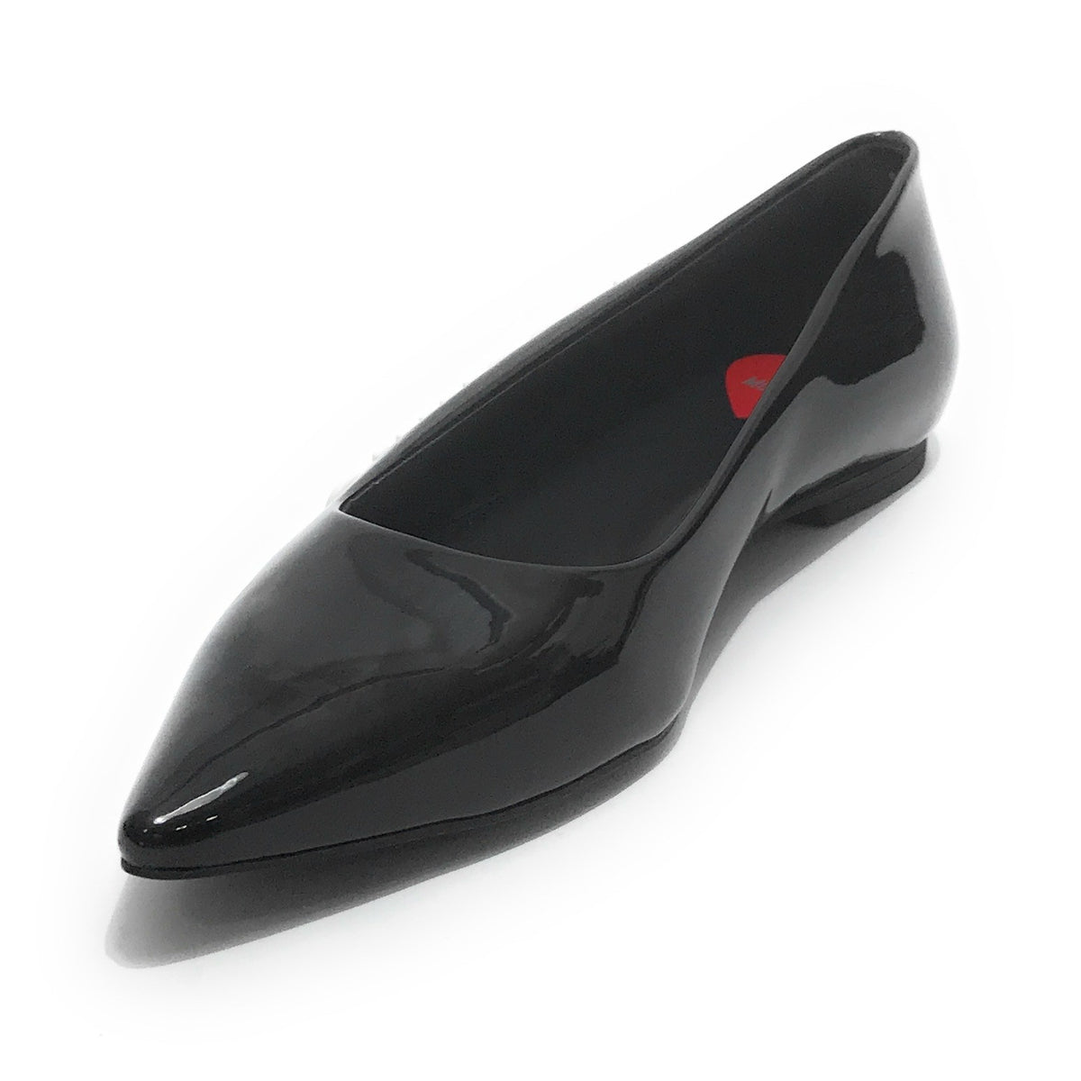 Scarpe donna Moschino ballerina a punta in colore nero vernice D21MO22