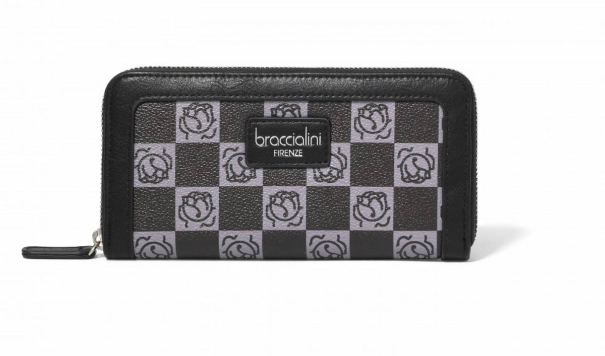 Portafoglio zip around Braccialini Monorange nero A23BR02 B16290