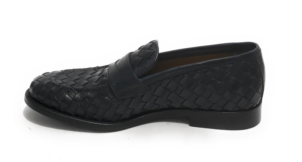Mocassino uomo Elite in pelle ad intreccio colore nero US21EL08