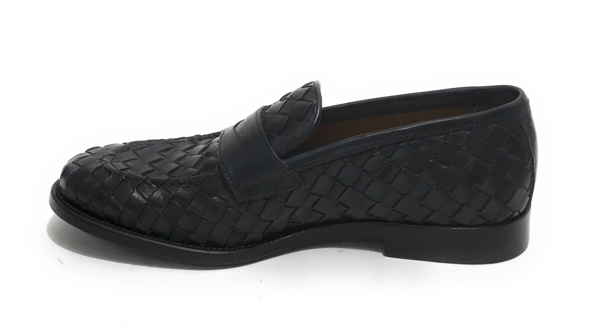 Mocassino uomo Elite in pelle ad intreccio colore nero US21EL08