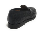 Mocassino uomo Elite in pelle ad intreccio colore nero US21EL08