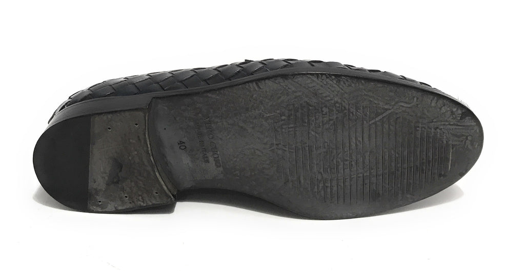 Mocassino uomo Elite in pelle ad intreccio colore nero US21EL08