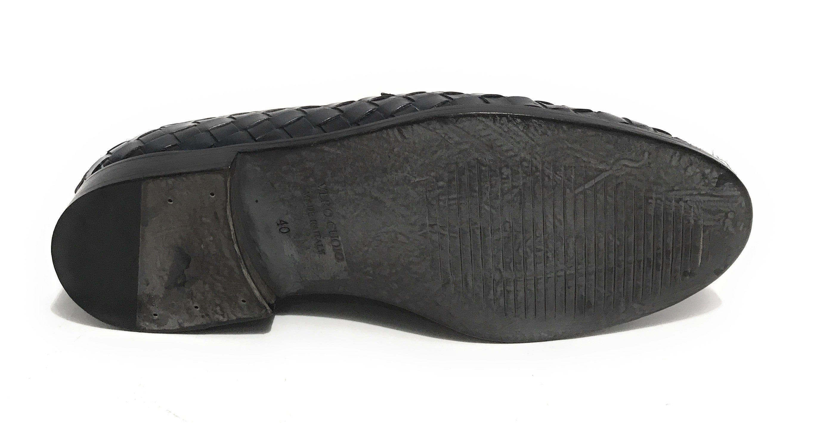 Mocassino uomo Elite in pelle ad intreccio colore nero US21EL08
