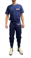 Pantalone felpa Moschino  home pants blu uomo ES21MO32 A4322