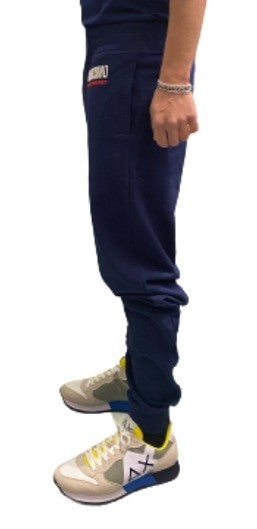 Pantalone felpa Moschino  home pants blu uomo ES21MO32 A4322