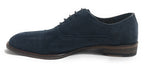 SCARPE UOMO BEN.TER FRANCESINA IN PELLE SCAMOSCIATA COL. BLU FATTA MANO US18BT26
