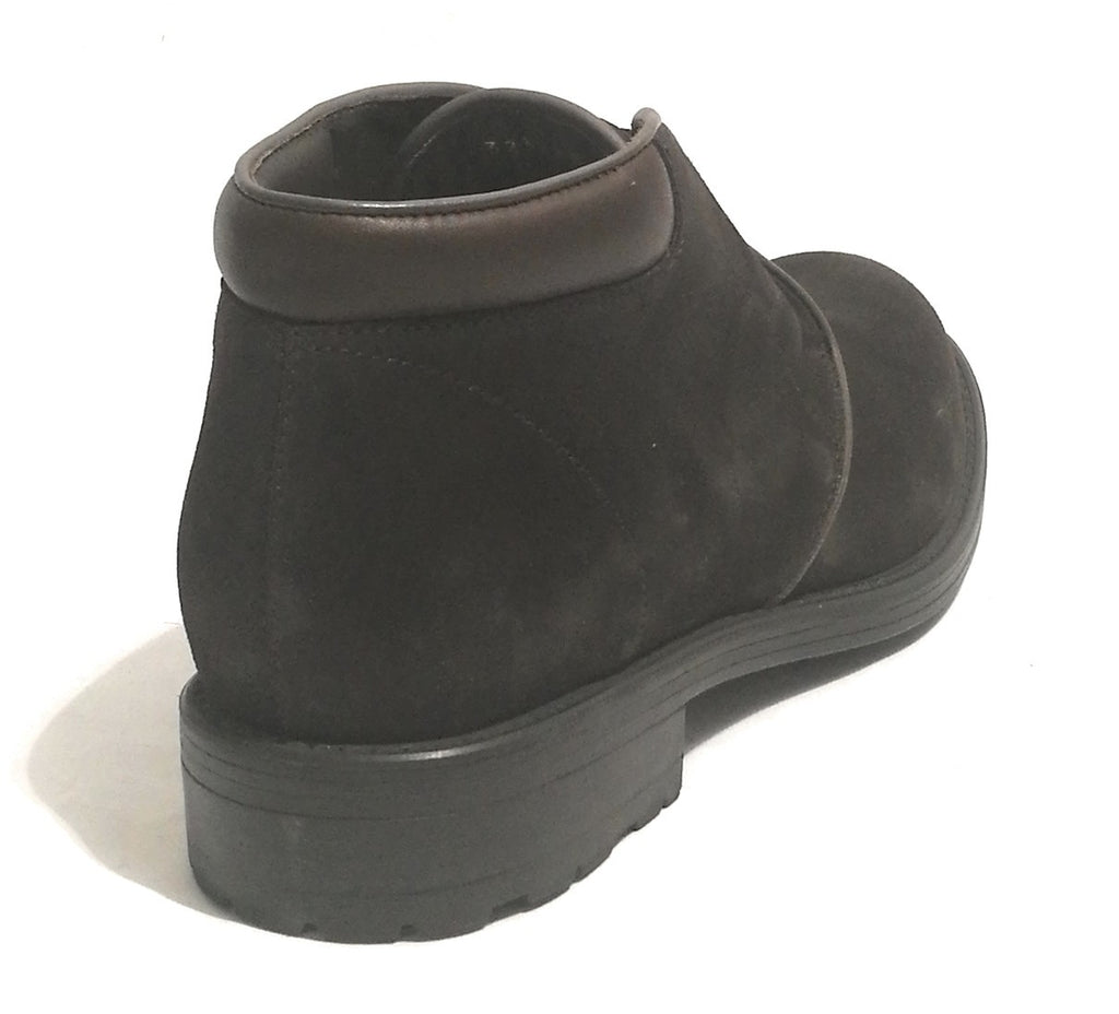 Polacchino uomo Galizio Torresi pelle scamosciata dark brown U19GT06