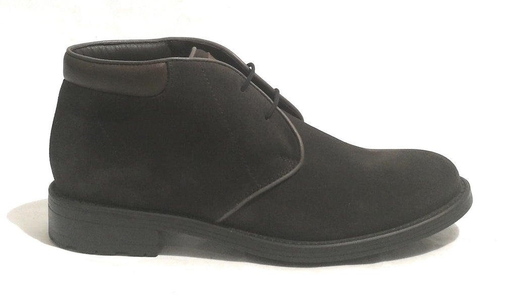 Polacchino uomo Galizio Torresi pelle scamosciata dark brown U19GT06