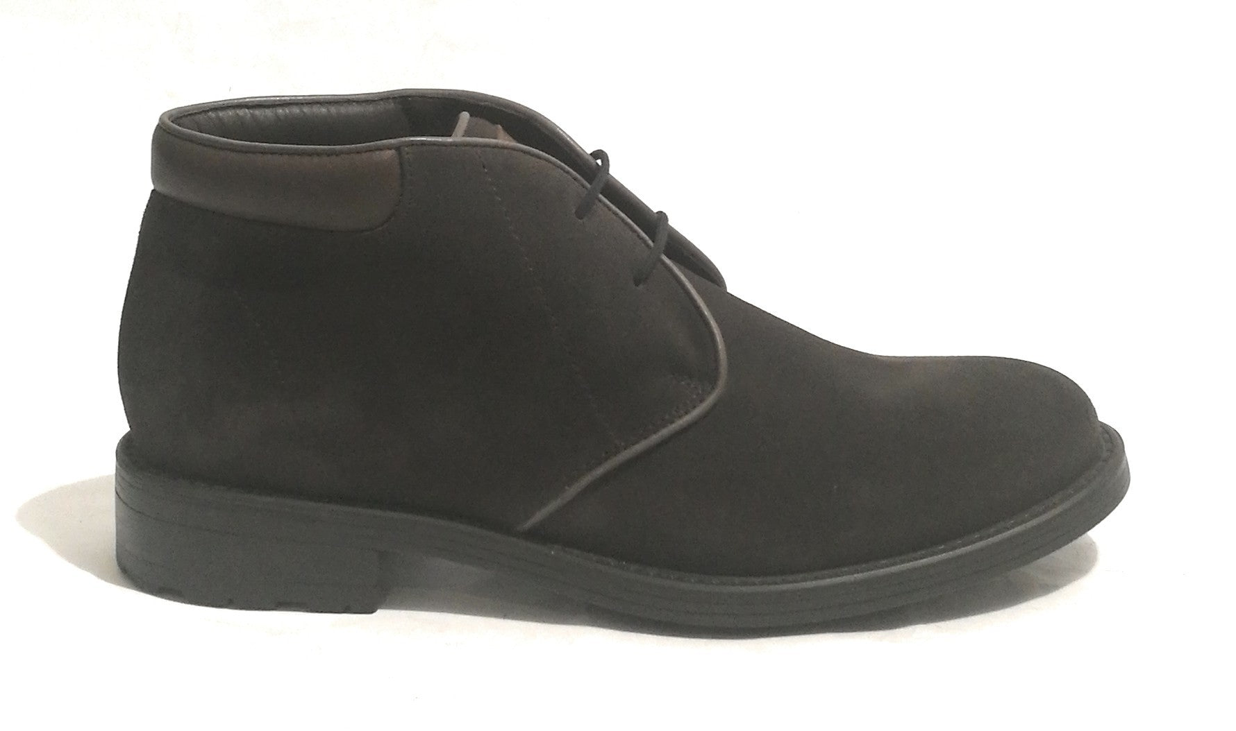 Polacchino uomo Galizio Torresi pelle scamosciata dark brown U19GT06