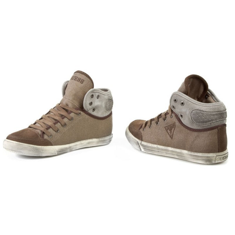 Scarpe uomo Guess sneaker in tessuto beige U15GU06 FM4RF2FAB12