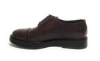 Scarpe uomo Elite francesina in pelle di vitello rosso bordeaux U22EL02