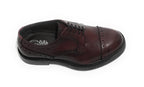 Scarpe uomo Elite francesina in pelle di vitello rosso bordeaux U22EL02