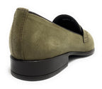 MOCASSINO UOMO ANTICA CUOIERIA MOD. AMALFI PELLE SCAMOSCIATA VERDE FORESTA US19AC05