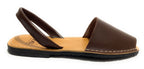 SANDALO DA UOMO MINORCHINA SKA SHOES MOD. IBIZA IN PELLE NAPPA TESTA DI MORO US19SK02