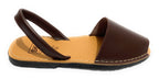 SANDALO DA UOMO MINORCHINA SKA SHOES MOD. IBIZA IN PELLE NAPPA TESTA DI MORO US19SK02