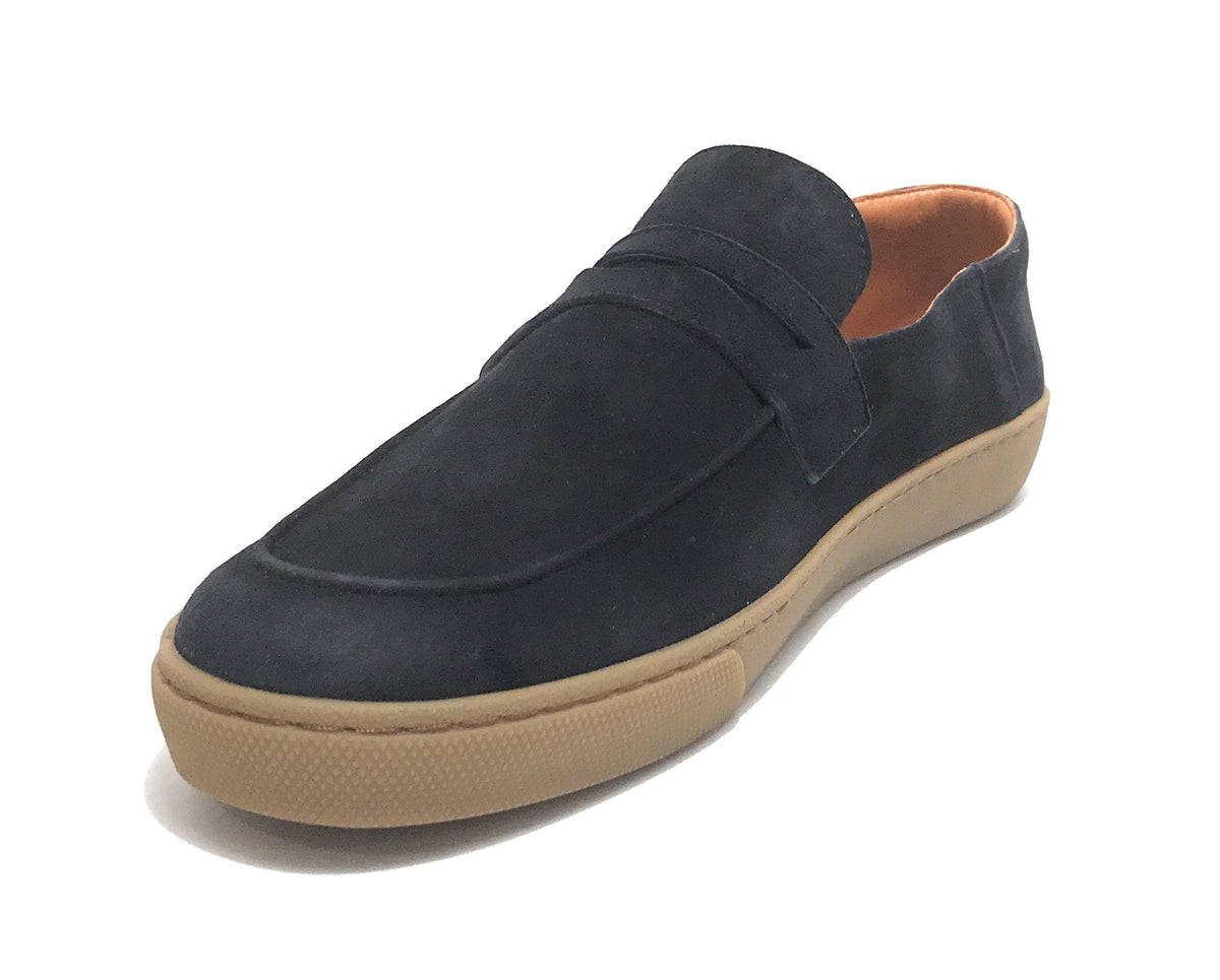 Scarpe uomo Ambitious 11527 mocassino in pelle scamosciata blu navy US21AM17