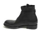 Scarpe Ton Goût polacchino a zip uomo stivaletto pelle nero U19TG01