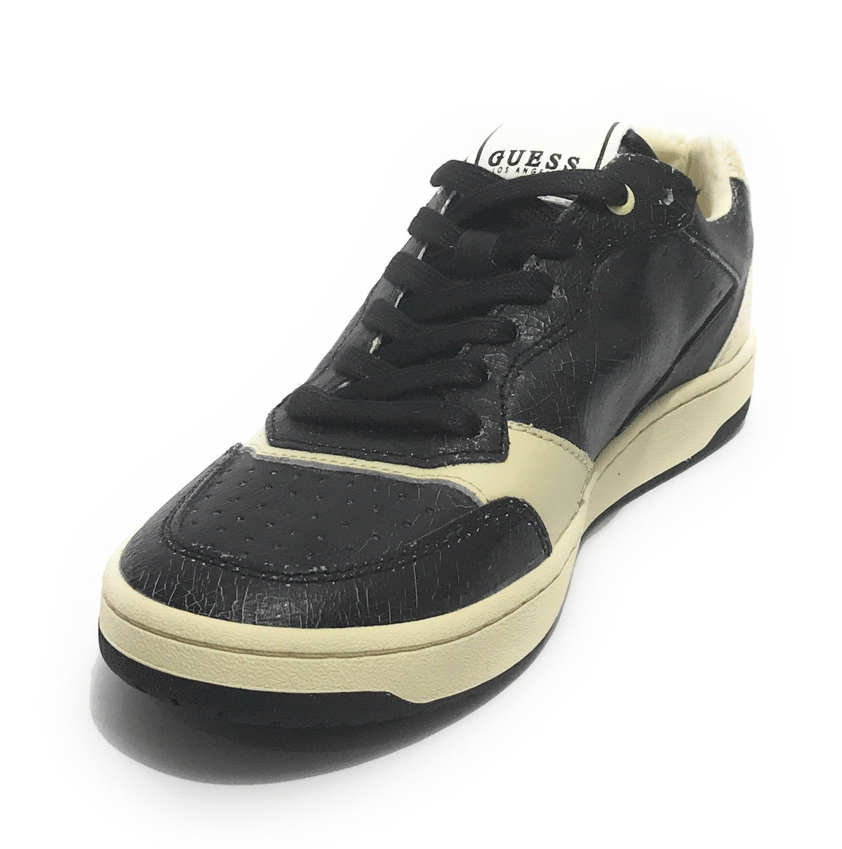 Scarpe uomo Guess sneaker mod. Pesaro low in pelle nero/ bianco U21GU04