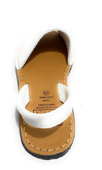 Sandalo donna minorchina Ska Shoes Ibiza pelle nappa bianco DS22SK23