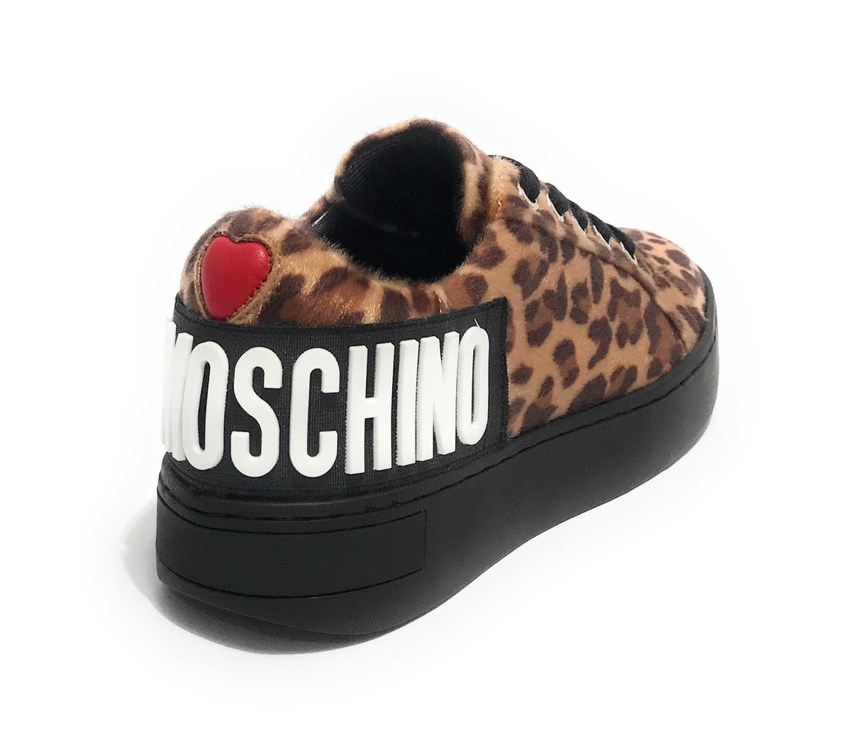 Scarpe donna Love Moschino sneaker in ecopelle cavallino leopard D22MO07 JA15573