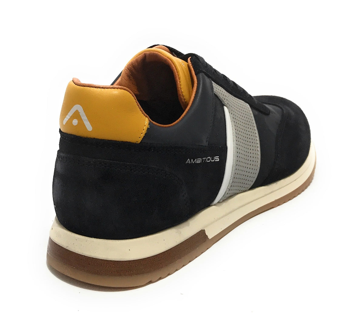 Scarpe uomo Ambitious 11319 sneaker running suede blu navy US21AM14