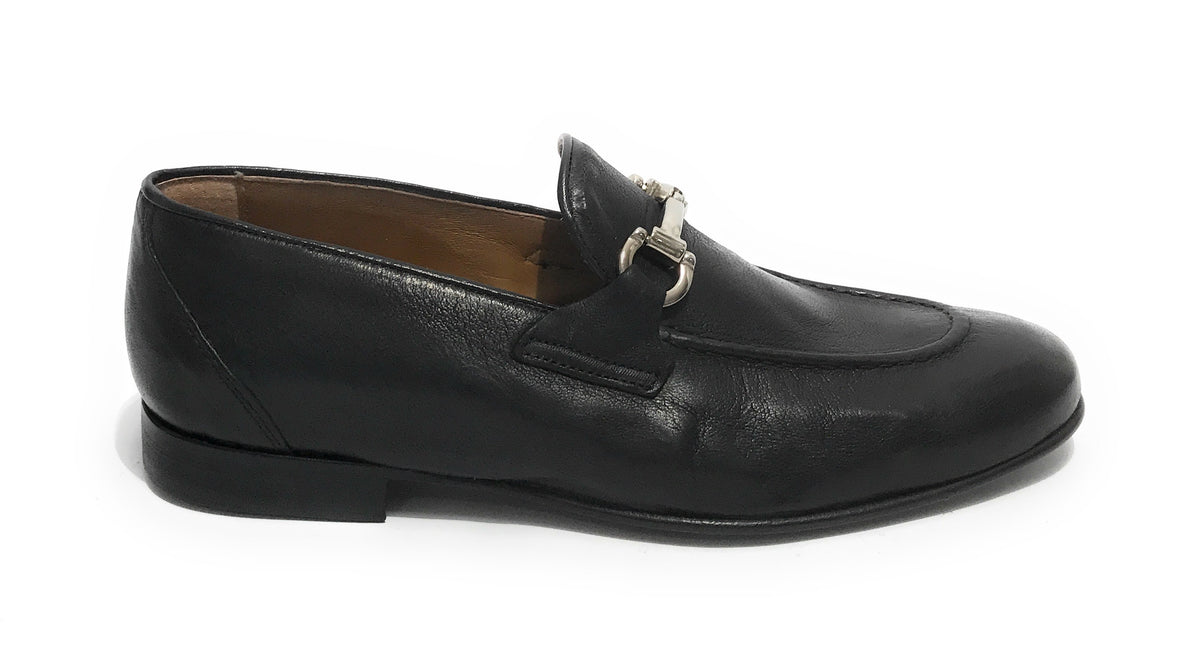 Mocassino uomo Elite con fibbia in pelle colore nero US21EL09