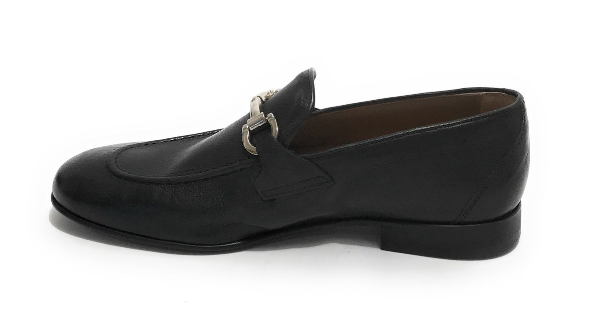Mocassino uomo Elite con fibbia in pelle colore nero US21EL09