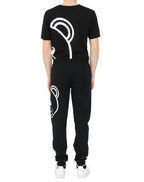 Pantalone felpa Moschino nero uomo E23MO03 A4313 8121