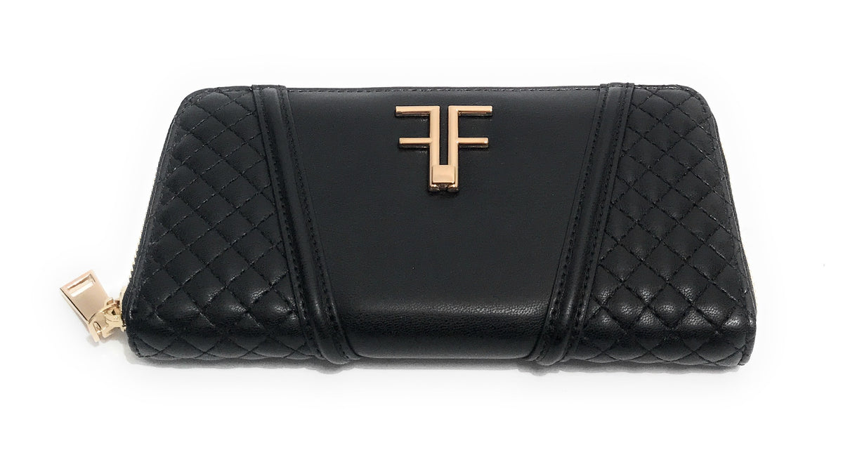 Portafoglio donna Fracomina zip around ecopelle nero A23FR01 FA22WB7007P411S1-053