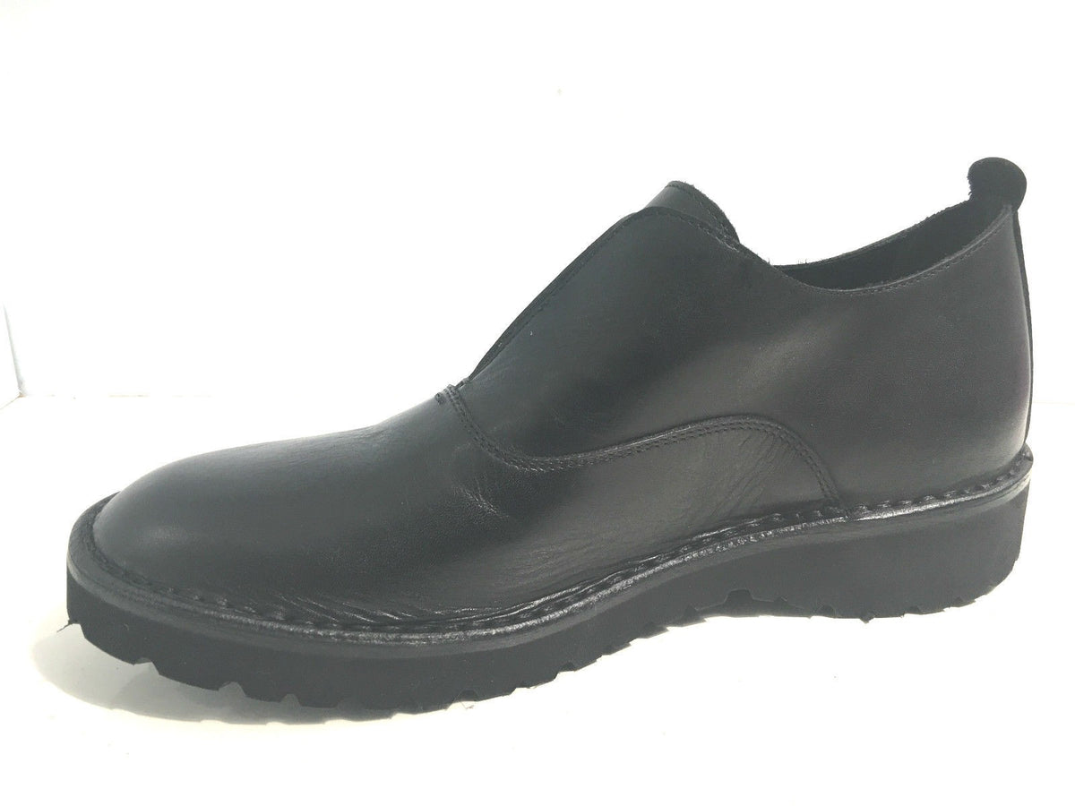 SCARPE UOMO ERNESTO DOLANI FRANCESINA SCAMICIATA NERO  ARTIGIANALE U17ED06