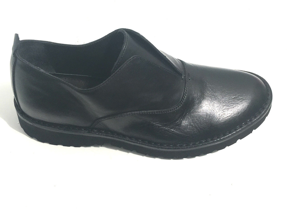 SCARPE UOMO ERNESTO DOLANI FRANCESINA SCAMICIATA NERO  ARTIGIANALE U17ED06