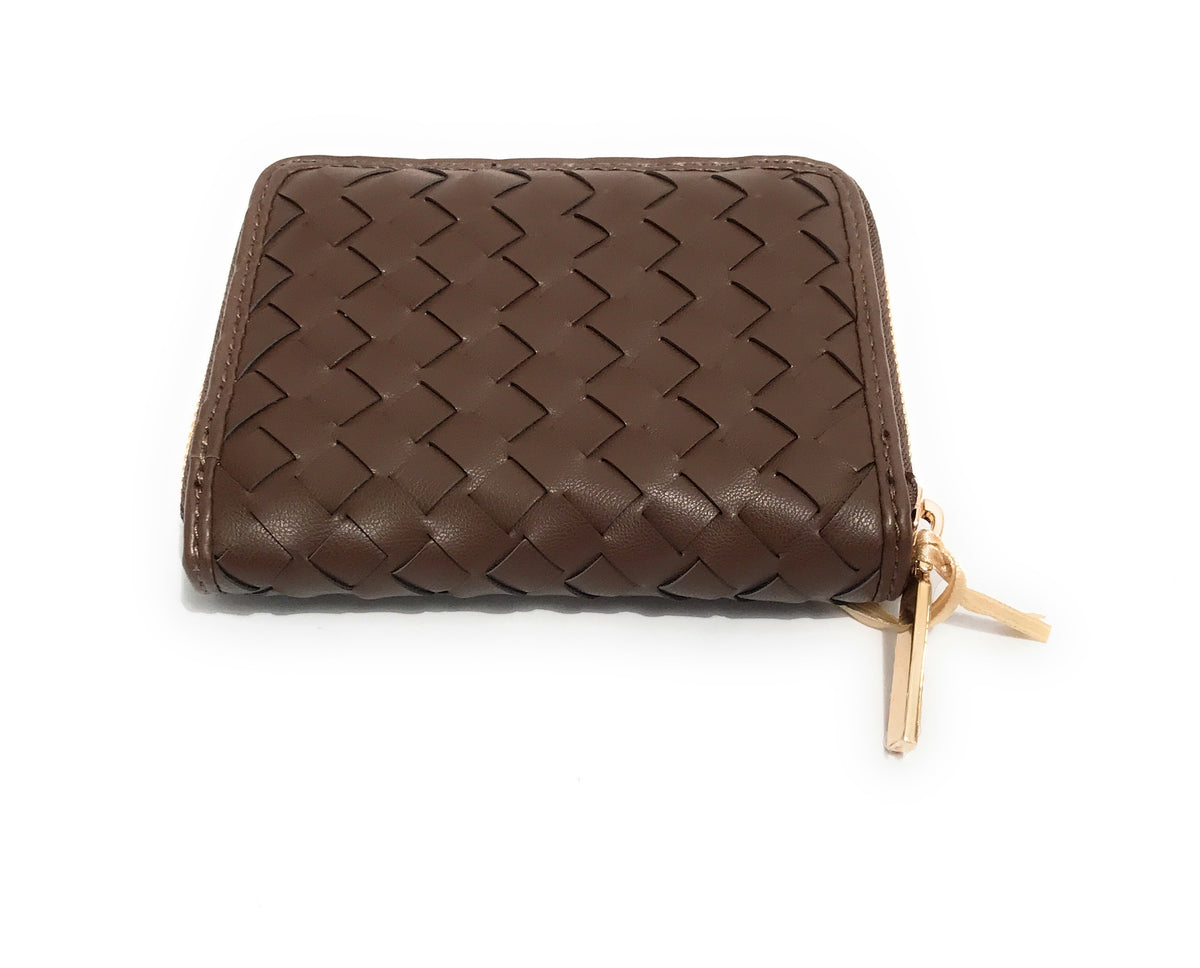 Portafoglio donna Fracomina zip around wallet marrone ecopelle AS23FR01 FA23SB700411S5-091