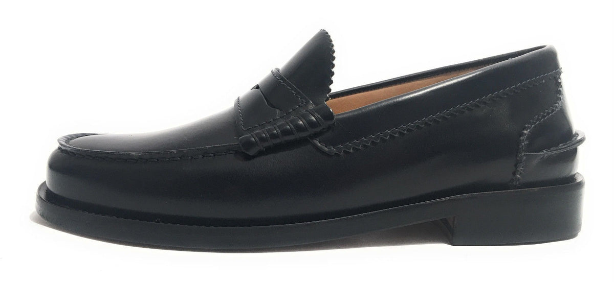 SCARPE UOMO ELITE MOCASSINO FONDO IN CUOIO CUCITO COLORE BLU ABRASIVATO US17EL06