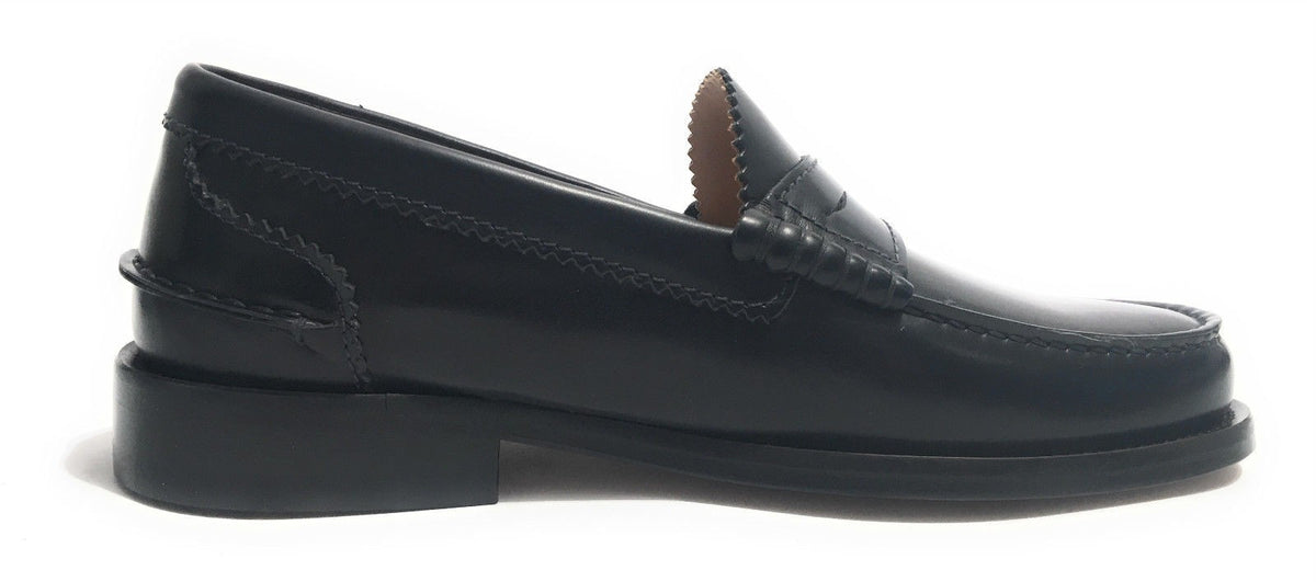 SCARPE UOMO ELITE MOCASSINO FONDO IN CUOIO CUCITO COLORE BLU ABRASIVATO US17EL06