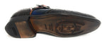 Scarpe uomo Harris con fibbia in pelle stampa cocco marrone/ rosso/ shade blu U17HA124