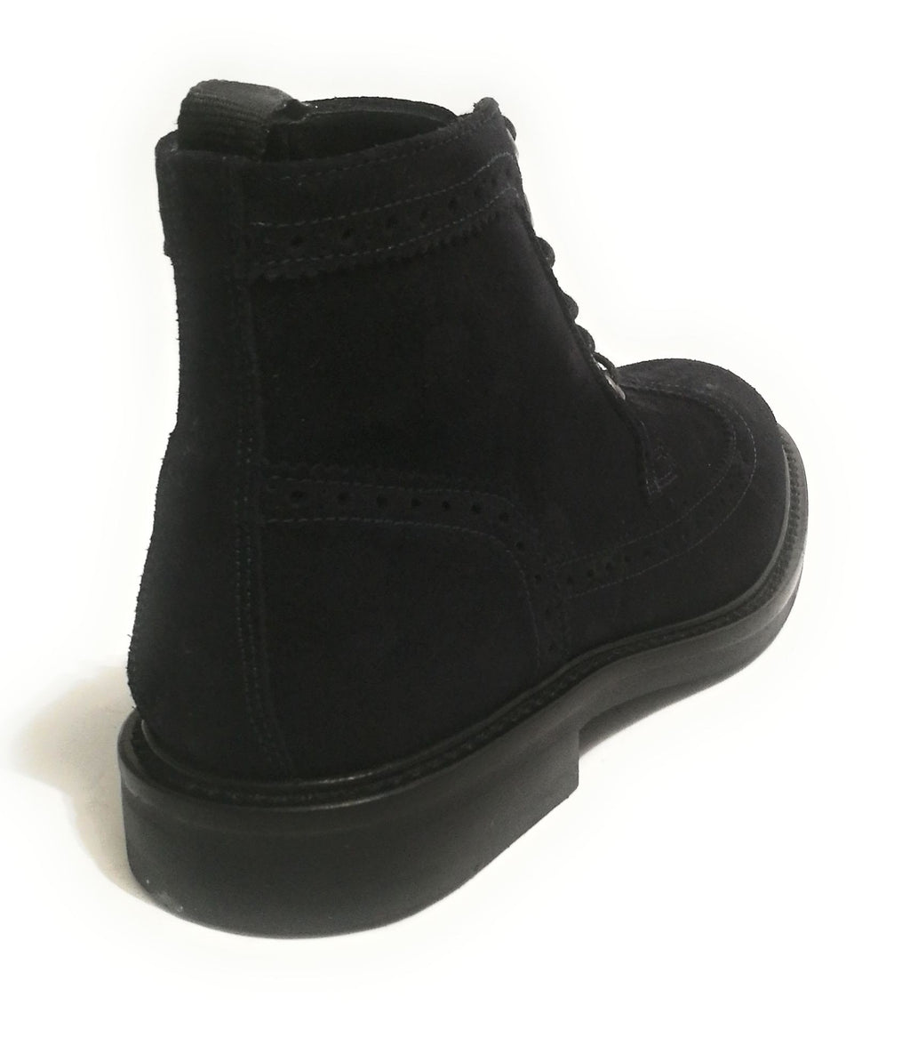 POLACCHINO UOMO ANTICA CUOIERIA MOD. VELOUR PELLE SCAMOSCIATA BLU U19AC06