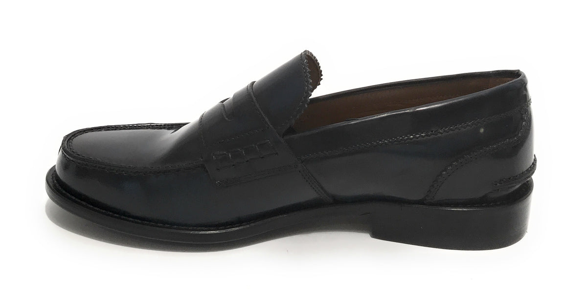 Mocassino uomo Elite in pelle abrasivata blu US21EL01