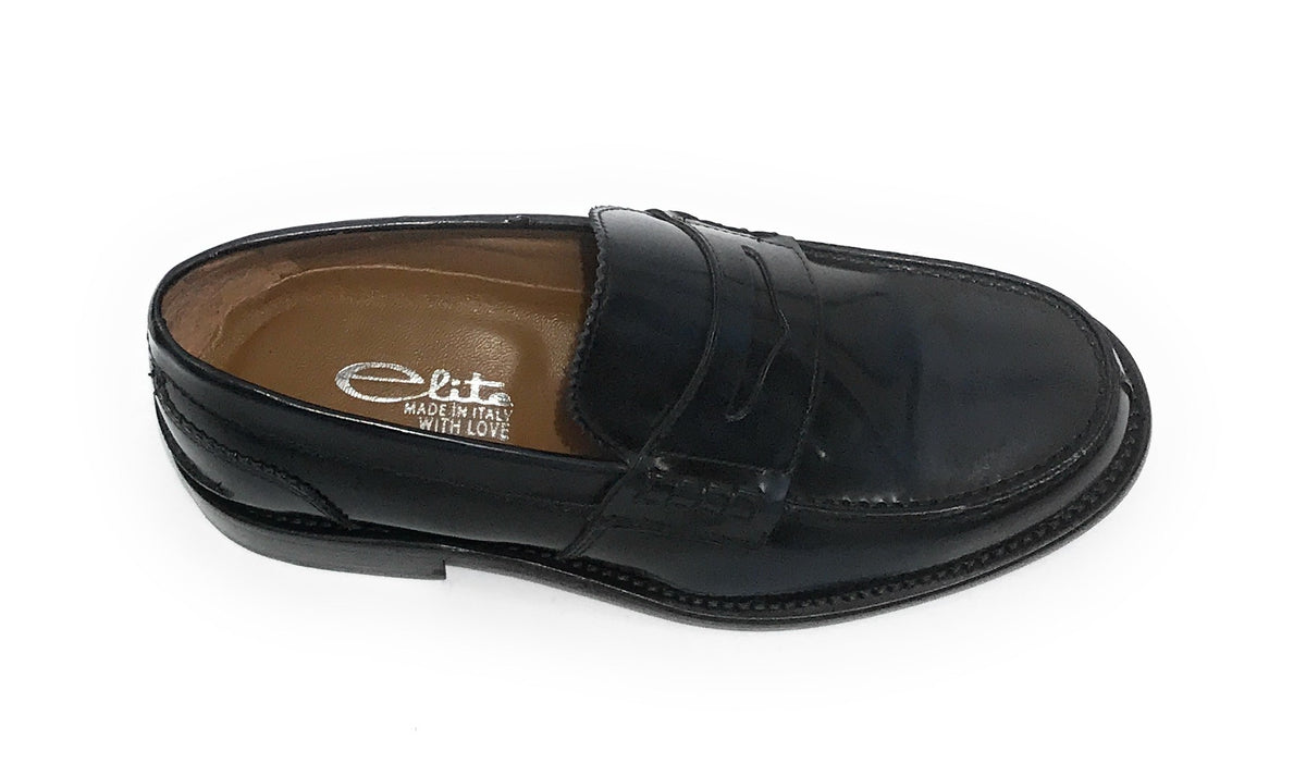 Mocassino uomo Elite in pelle abrasivata blu US21EL01
